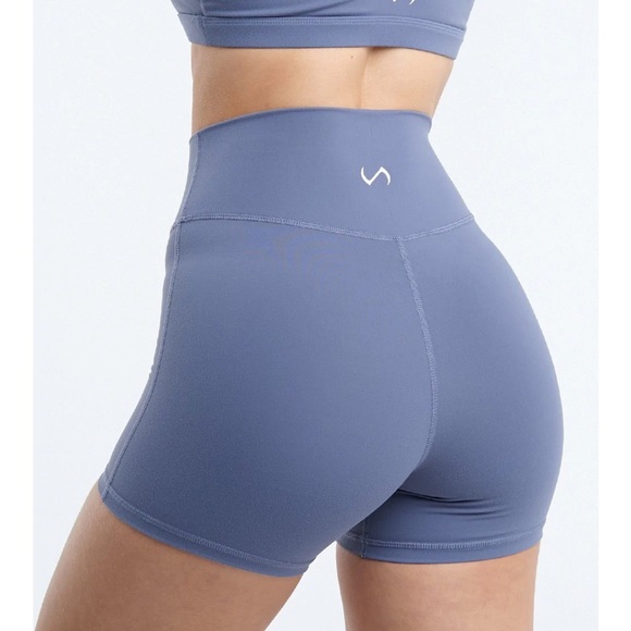 TLF | Shorts | Tlf Tempo High Waisted Workout Shorts Slate Blue | Poshmark